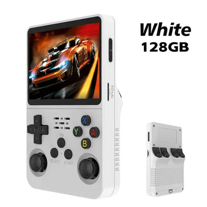 FORYOBUD R36S Retro Handheld Game Console Linux System 3.5 Inch IPS Portable Pocket Player 64GB Video Gaming Kids Gifts